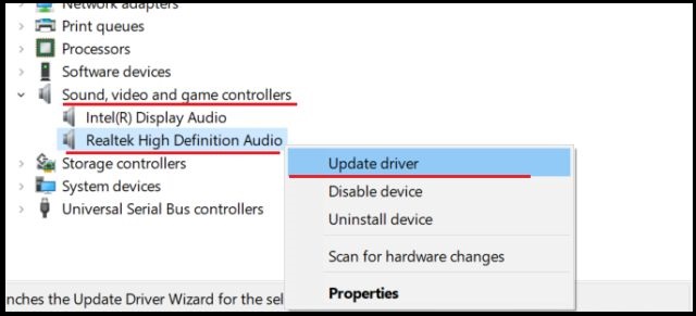 lỗi Realtek HD Audio Manager