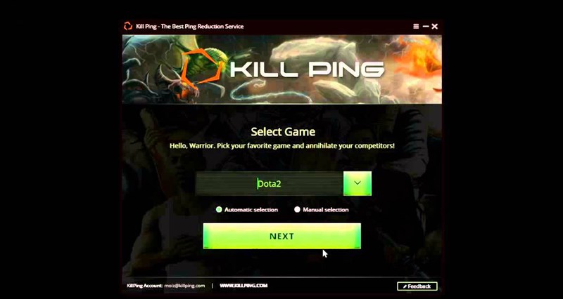 Kill ping phần mềm giảm ping miễn phí