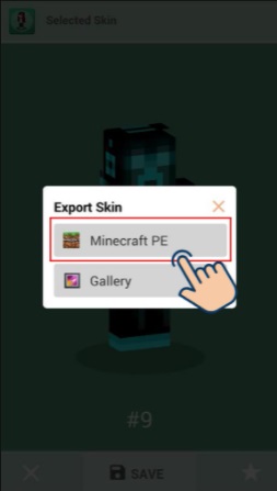 cách thay đổi skin trong Minecraft PE